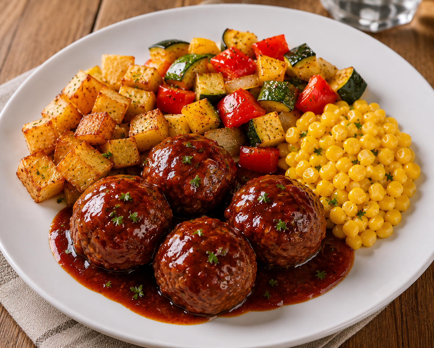 Boulettes de porc sauce BBQ