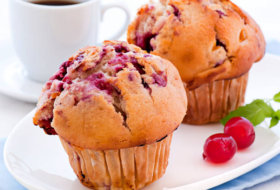 Muffins yogourt et framboises