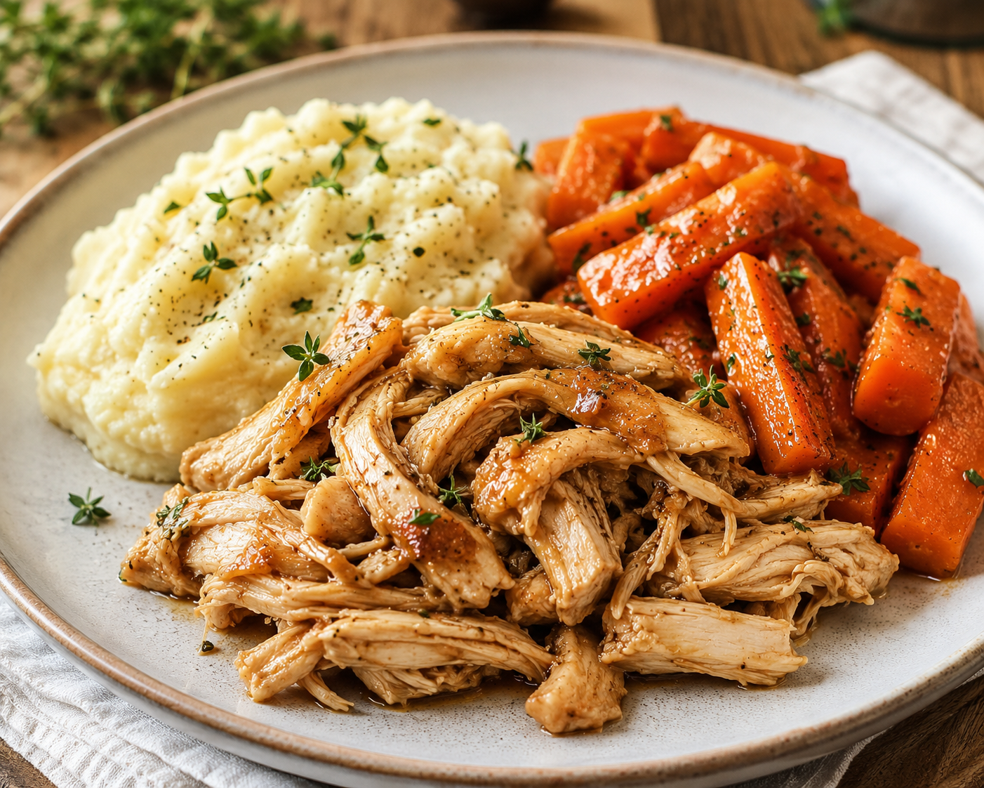 Poulet effiloché à l'érable (Jusqu'à épuisement des stock)