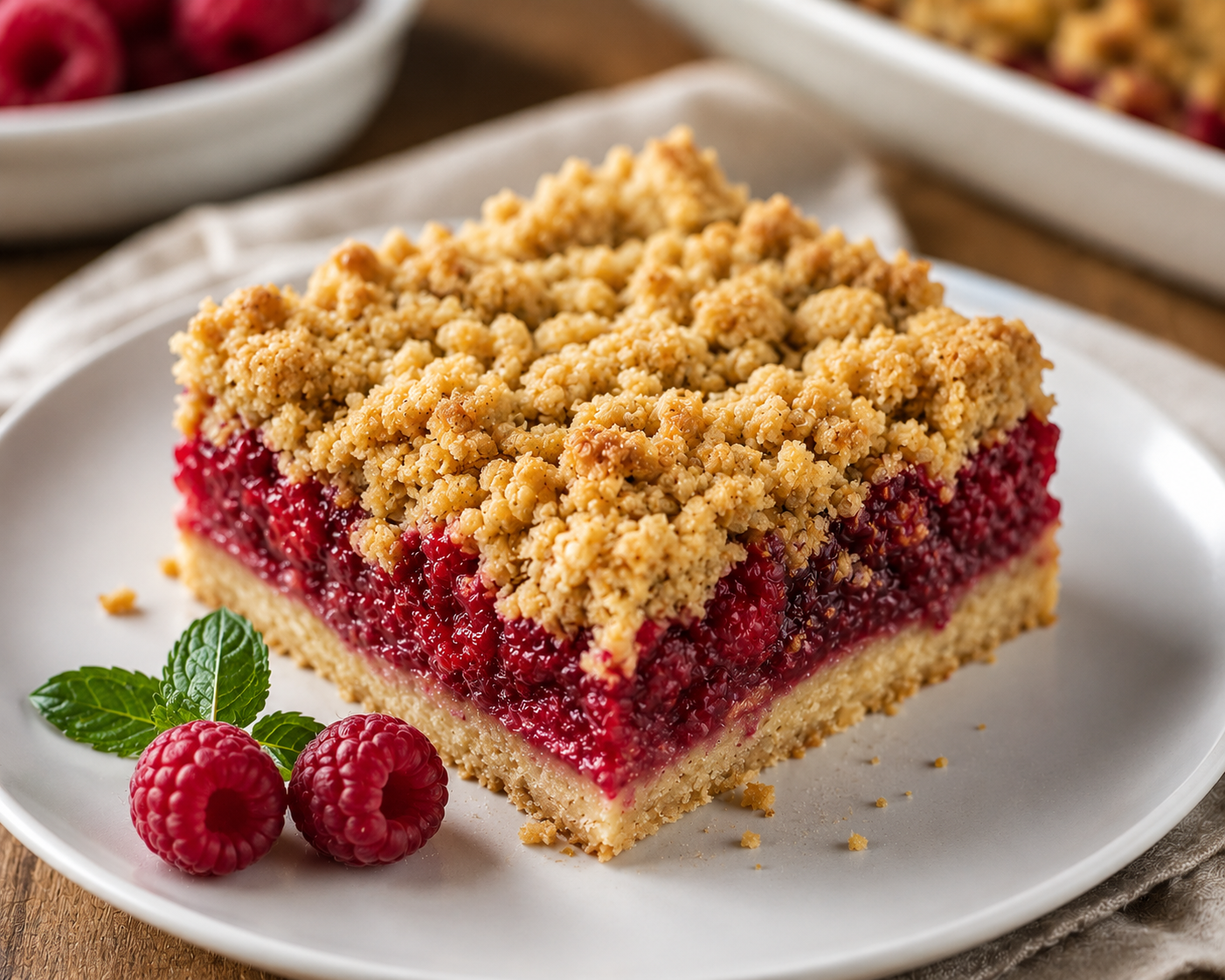 Carré aux framboises