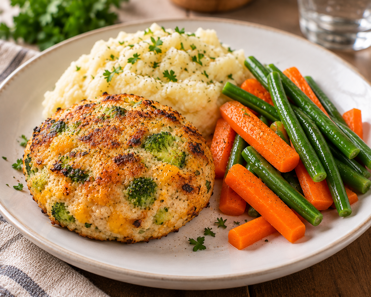 Galette de poulet brocolis et cheddar (Jusqu'à épuisements des stocks)