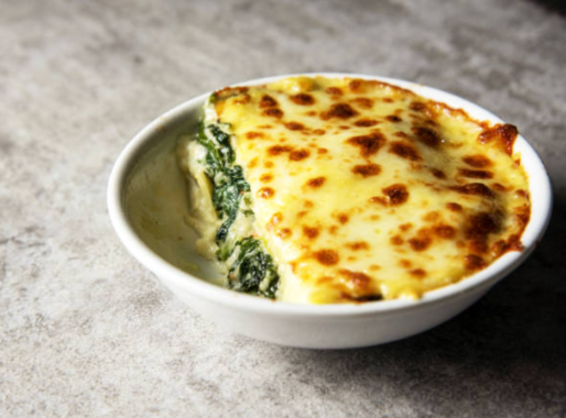 Lasagne aux épinards et 3 fromages