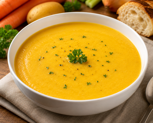 Carrot and apple soup
