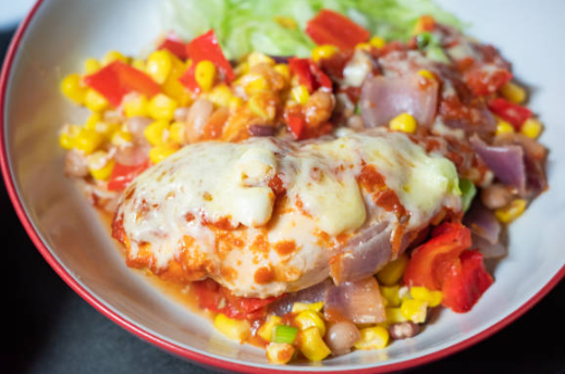 Poulet salsa gratiné