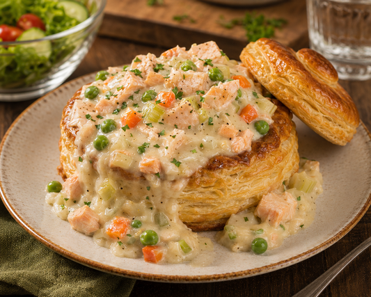 Salmon vol-au-vent